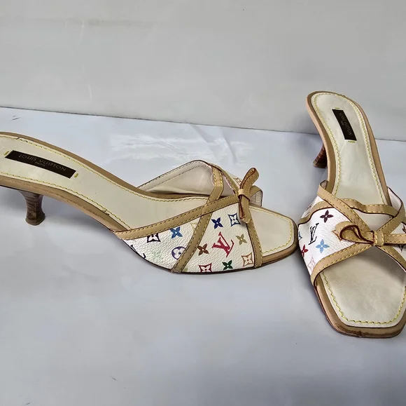 Louis Vuiitton Takashi X Murakami Multicolor mules 38 - Picture 2 of 12